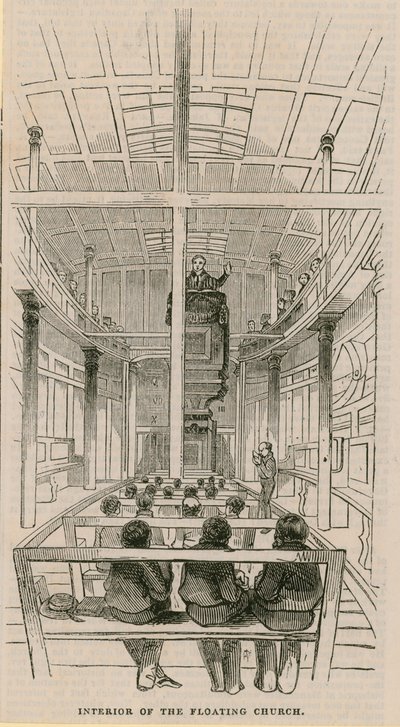 Innenraum der Schwimmenden Kirche von English School