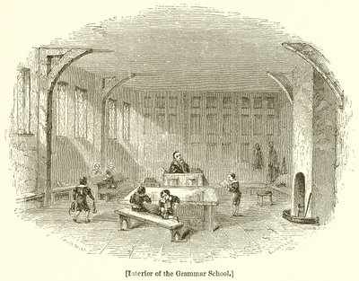 Innenraum der Grammatikschule von English School