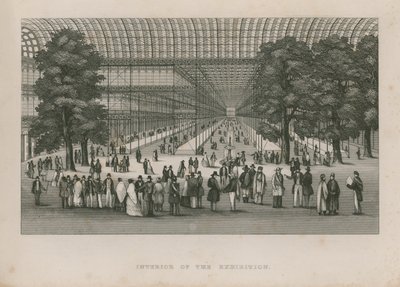 Innenansicht der Großen Ausstellung, 1851 von English School