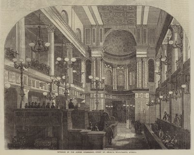 Innenraum der jüdischen Synagoge, Great St Helen