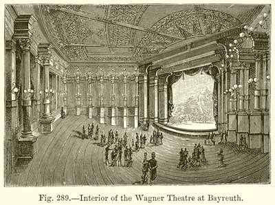 Innenraum des Wagner-Theaters in Bayreuth von English School