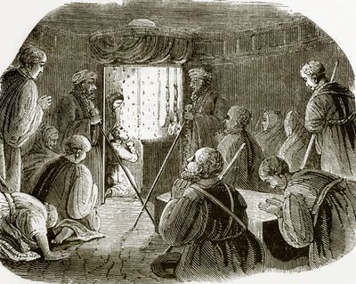 Innenraum des Heiligen Grabes von English School