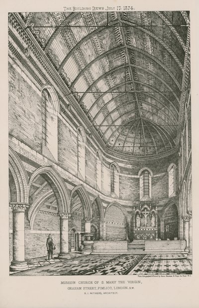 Innenansicht der Missionskirche St. Maria die Jungfrau von English School