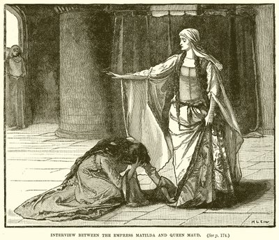 Treffen zwischen der Kaiserin Matilda und Königin Maud von English School