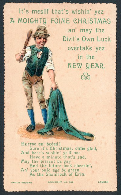 Irische Weihnachtsgrußkarte von English School