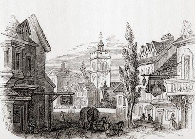 Islington, Großraum London, England im Jahr 1760, aus Old England: A Pictorial Museum, veröffentlicht 1847 von English School