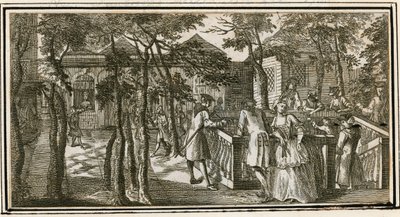 Islington Spa, früher New Tunbridge Wells, 1735 von English School
