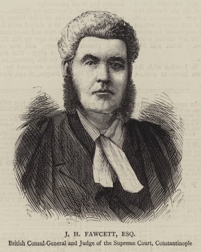 J. H. Fawcett, Esquire (Gravur) von English School