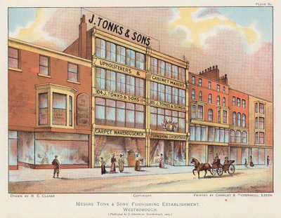 J Tonks & Sons Möbelgeschäft, Scarborough von English School
