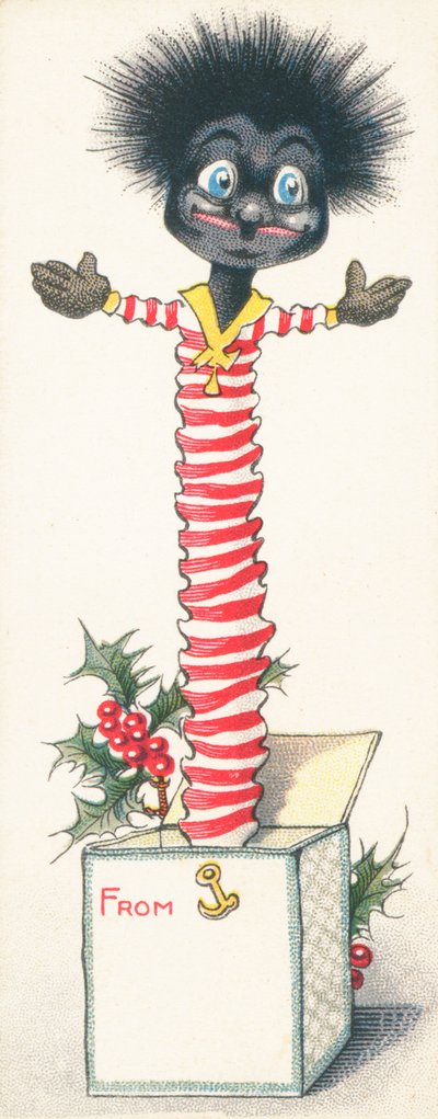 Jack in der Kiste, Weihnachtskarte von English School