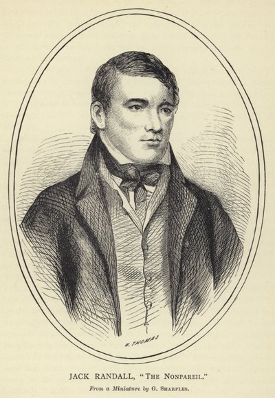 Jack Randall, The Nonpareil, nach einem Miniaturbild von G. Sharples von English School
