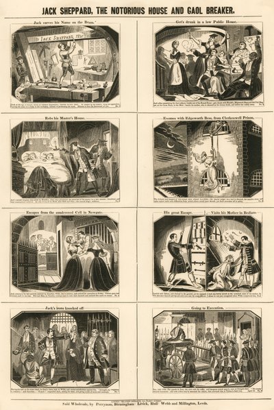 Jack Sheppard, der berüchtigte Haus- und Gefängnisausbrecher von English School