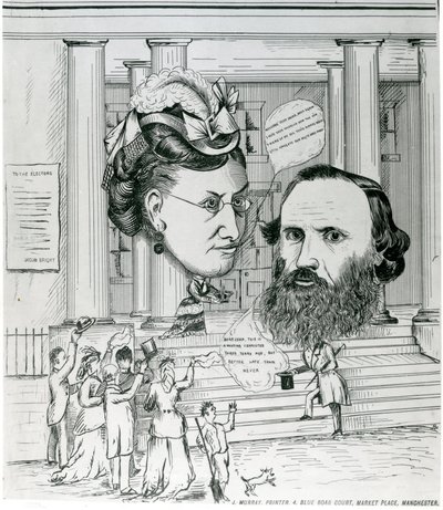 Jacobs Rückkehr, Treffen von Jacob Bright und Lydia Becker, Magazinillustration von English School