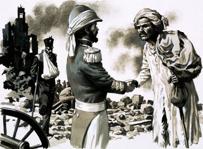 James Kavanagh, verkleidet, einer der Helden von Lucknow von English School
