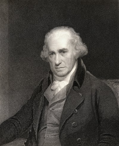 James Watt (1736-1819) aus The Gallery of Portraits, veröffentlicht 1833 von English School