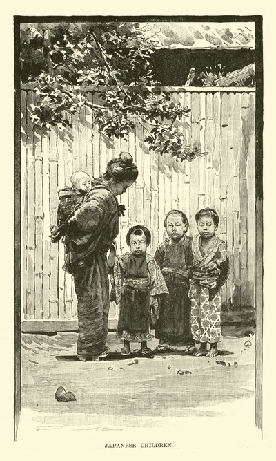 Japanische Kinder von English School
