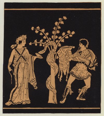 Jason, von Medea unterstützt, nimmt das goldene Vlies von English School