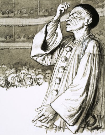Jean Gaspard Deburau, auch bekannt als der Clown Pierrot von English School