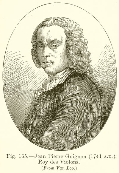 Jean Pierre Guignon, Roy des Violons 1741 von English School