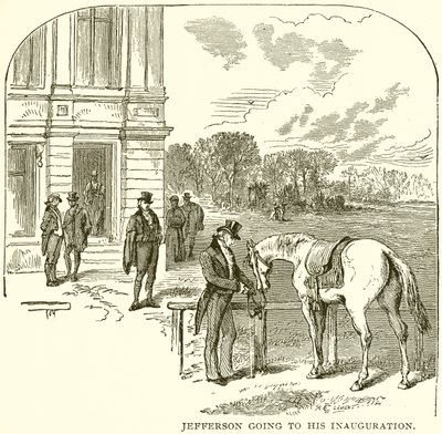 Jefferson auf dem Weg zu seiner Amtseinführung von English School