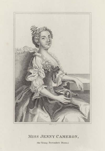 Jenny Cameron, Flora Macdonald (Gravur) von English School