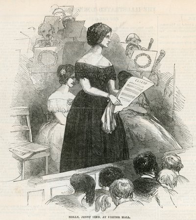 Jenny Lind in der Exeter Hall von English School