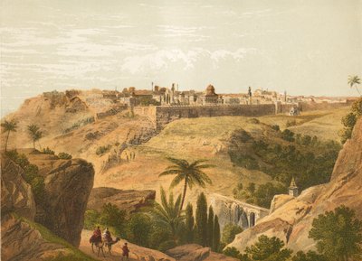 Jerusalem von der Straße nach Bethanien von English School