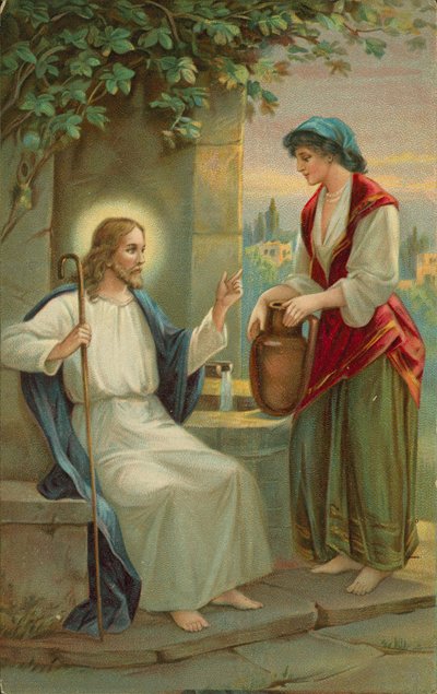 Jesus Christus und die Frau von Samaria von English School