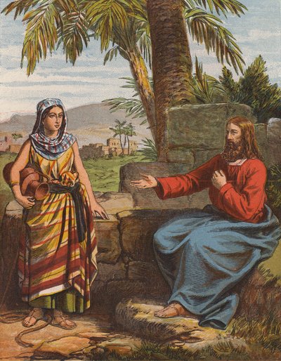 Jesus Christus und die Frau von Samaria von English School