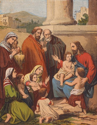 Jesus Christus segnet die kleinen Kinder von English School