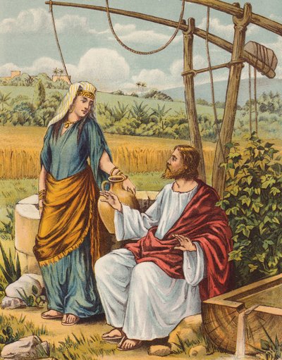 Jesus spricht mit der Frau aus Samaria von English School