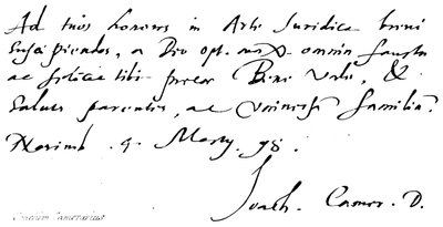 Joachim Camerarius von English School