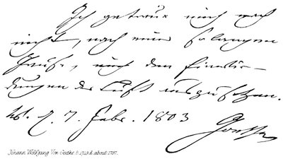 Johann Wolfgang von Goethe, geb. 1749, gest. ca. 1797 von English School