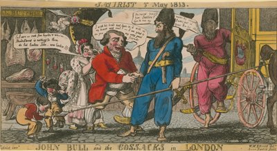 John Bull und die Kosaken in London von English School