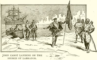 John Cabot landet an den Küsten Labradors von English School