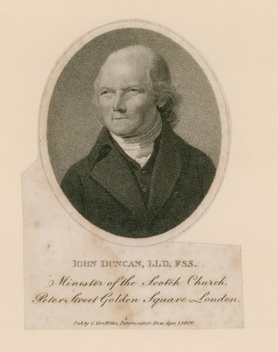 John Duncan, Minister der Schottischen Kirche, Peter Street, Golden Square, London von English School