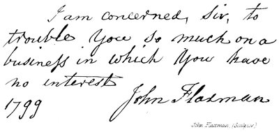 John Flaxman, Bildhauer von English School