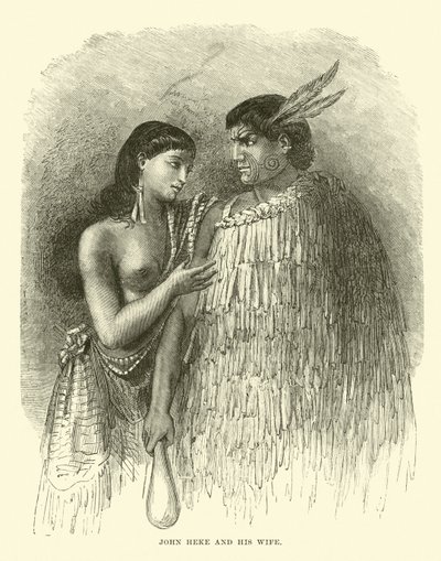 John Heke und seine Frau von English School