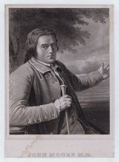 John Moore, schottischer Arzt (Stich) von English School