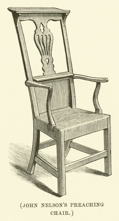 John Nelsons Predigtstuhl (Gravur) von English School