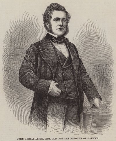 John Orrell Lever, Esquire, MP für den Bezirk Galway (Stich) von English School