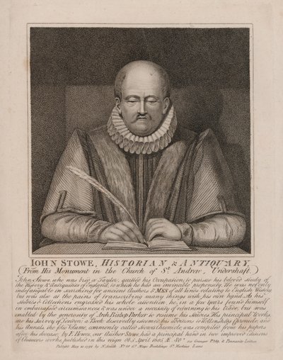 John Stow, englischer Historiker und Antiquar von English School