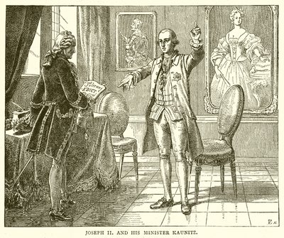 Joseph II. und sein Minister Kaunitz von English School