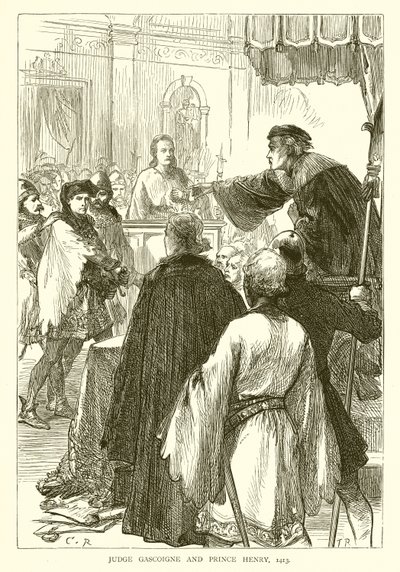 Richter Gascoigne und Prinz Heinrich, 1413 von English School