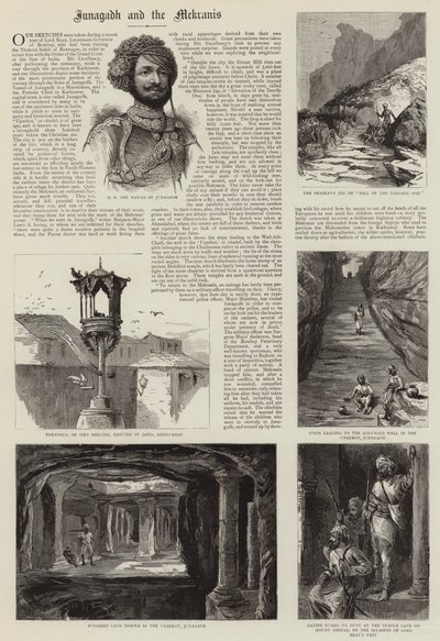 Junagadh und die Mekranis (Gravur) von English School
