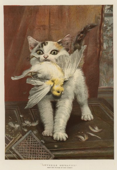 Jugendliche Verderbtheit (Chromolithografie) von English School