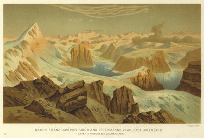 Kaiser-Franz-Josephs-Fjord und Petermanns Spitze, Ostgrönland von English School