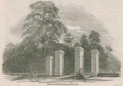 Kensington Gardens, Neue Tore, Bayswater Road, London von English School