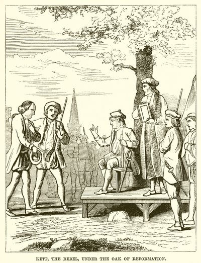 Kett, der Rebell, unter der Eiche der Reformation von English School