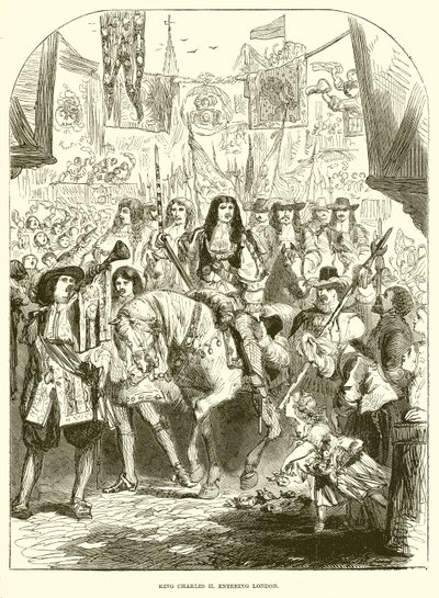 König Karl II. betritt London von English School